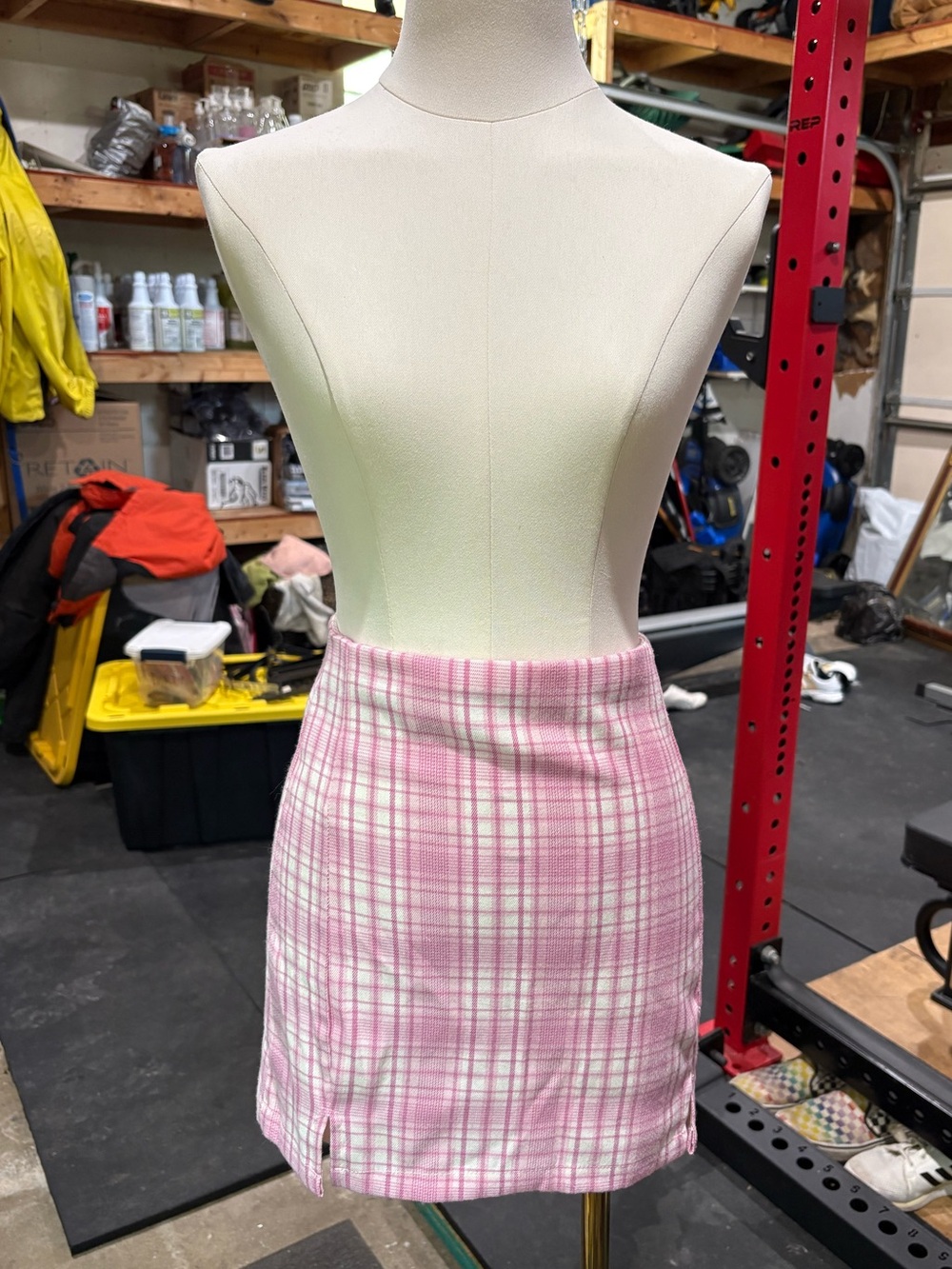 SHEIN pink mini skirt
